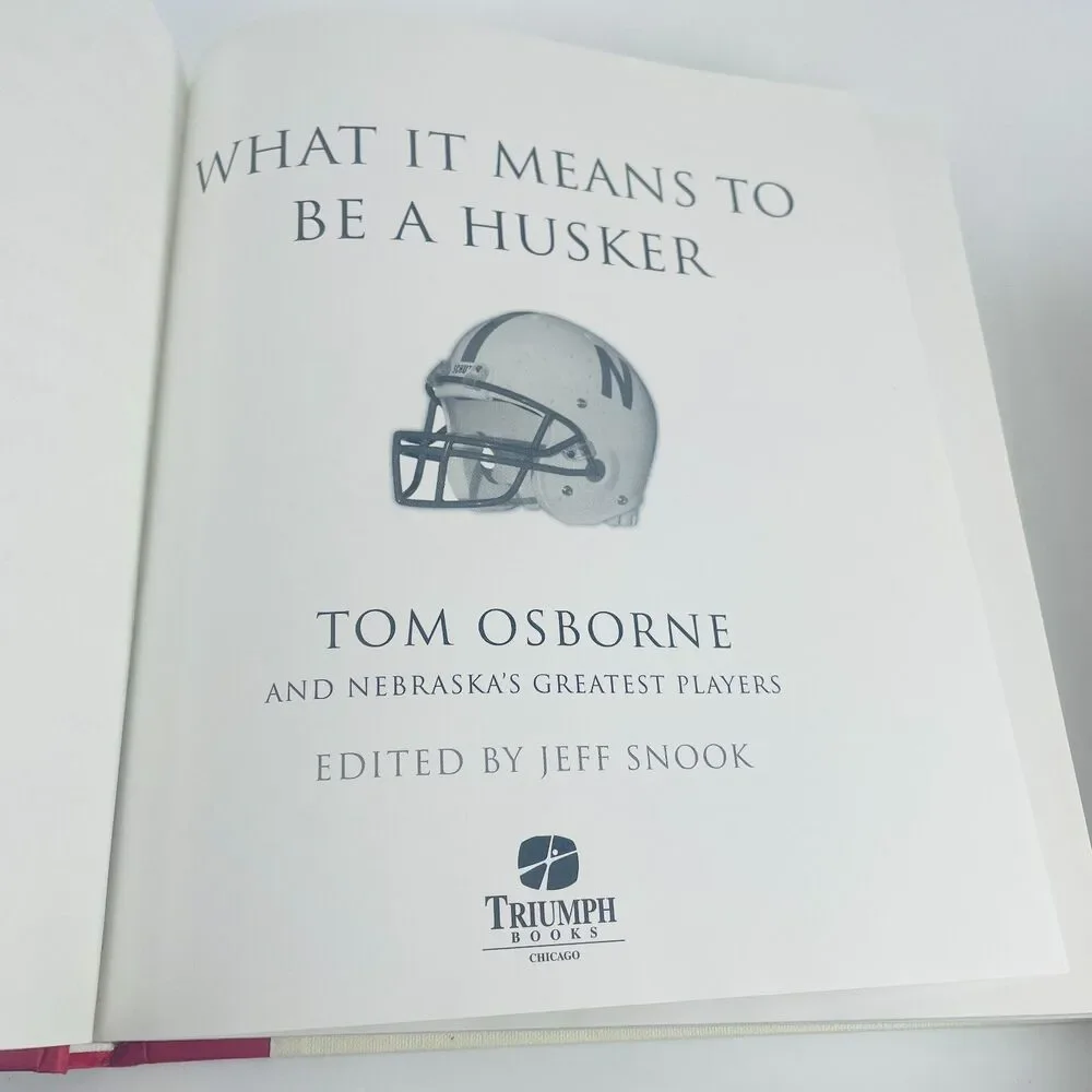 Eric Crouch SIGNED What It Means To Be A Husker HC Tom Osborne Nebraska Football